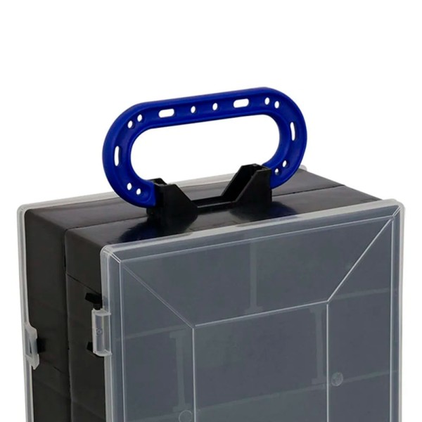Encontraproduto.com.br - Organizador Doublebox com Tampa Transparente Polymer