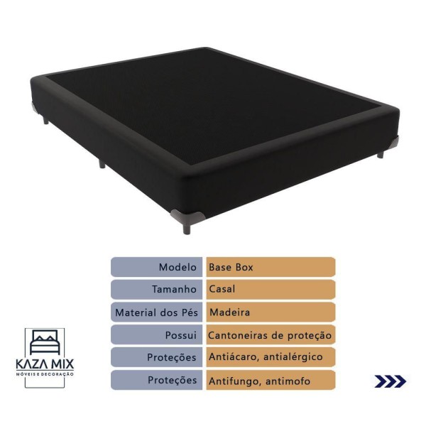 Encontraproduto.com.br - Cama Box Casal E Colchão Magnum Plumatex Chronos 180g D26