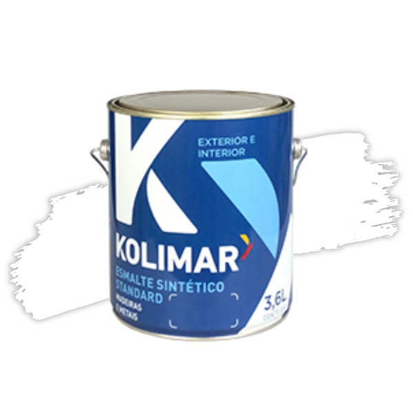 Esmalte Sintético Fosco Branco Neve 3,6L Kolimar