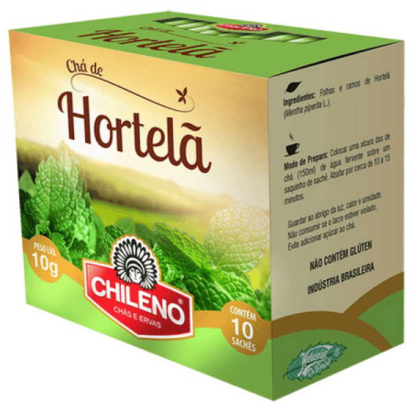 Encontraproduto.com.br - Chá Chileno Hortelã Sachê 10g