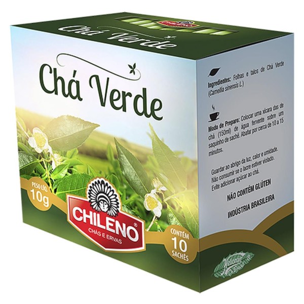 Encontraproduto.com.br - Chá Chileno Verde 10g Com 10 Sachês