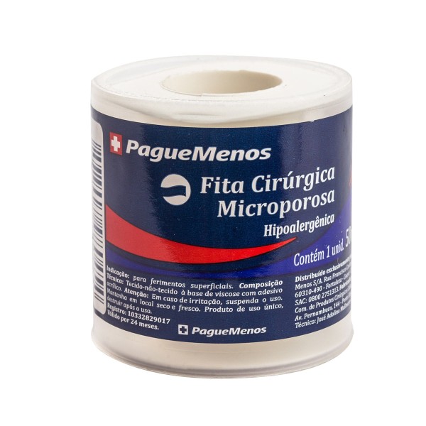 Encontraproduto.com.br - Fita Pague Menos Microporosa Com 50mmx4,5m