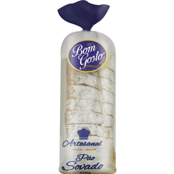 Encontraproduto.com.br - Pão Sovado Bom Gosto Artesanal Pacote com 450g