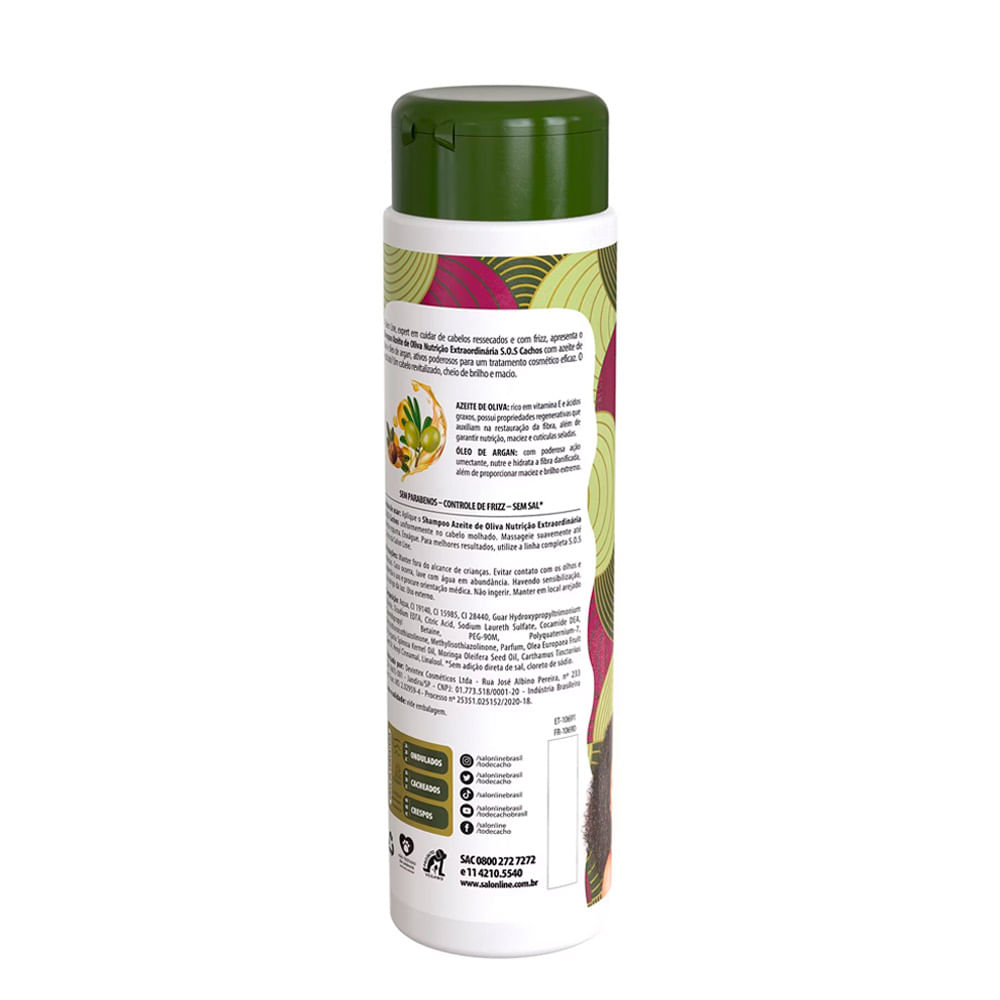 Encontraproduto.com.br - Shampoo Salon Line SOS Cachos Azeite de Oliva 300ml
