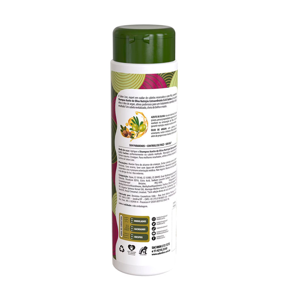 Encontraproduto.com.br - Shampoo Salon Line SOS Cachos Azeite de Oliva 300ml