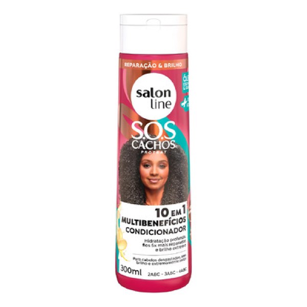 Condicionador 300ml Sos Cachos + Poderosos - Salon Line