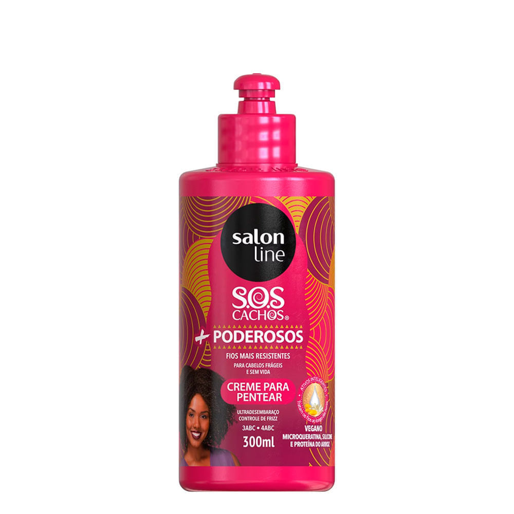 Encontraproduto.com.br - creme Para Pentear Salon Line Sos Cachos + Poderosos 300ml