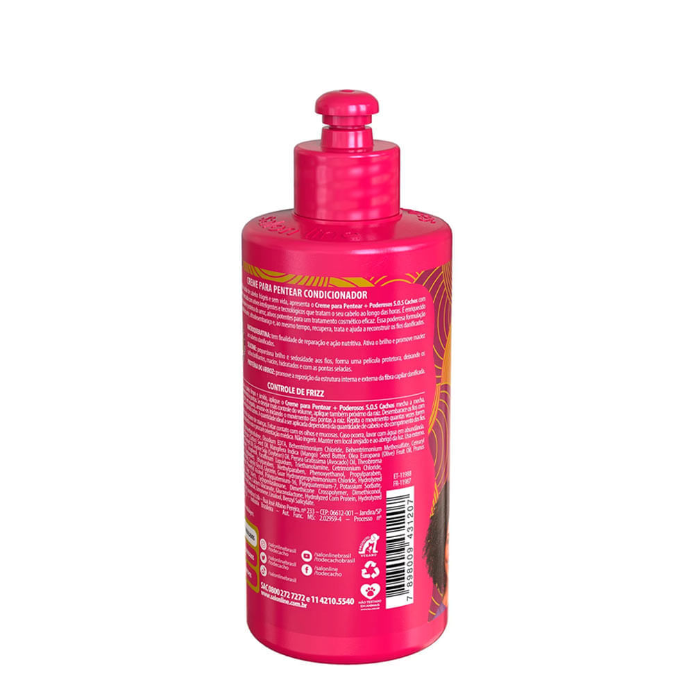 Encontraproduto.com.br - creme Para Pentear Salon Line Sos Cachos + Poderosos 300ml