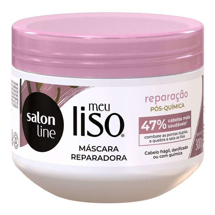 Encontraproduto.com.br - Máscara de Hidratação Meu Liso Muito+Longo Salon Line - 300g