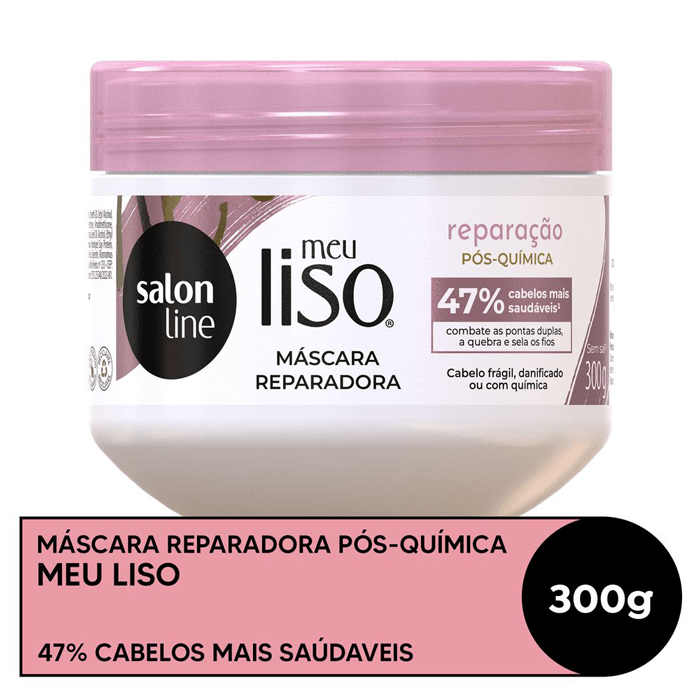 Encontraproduto.com.br - Máscara de Hidratação Meu Liso Muito+Longo Salon Line - 300g