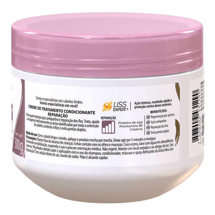 Encontraproduto.com.br - Máscara de Hidratação Meu Liso Muito+Longo Salon Line - 300g