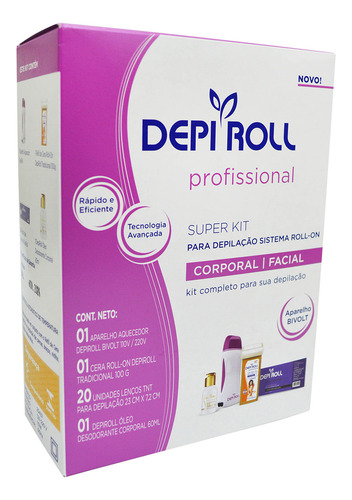 Aparelho Depilatório Depi Roll Kit Super Bivolt.