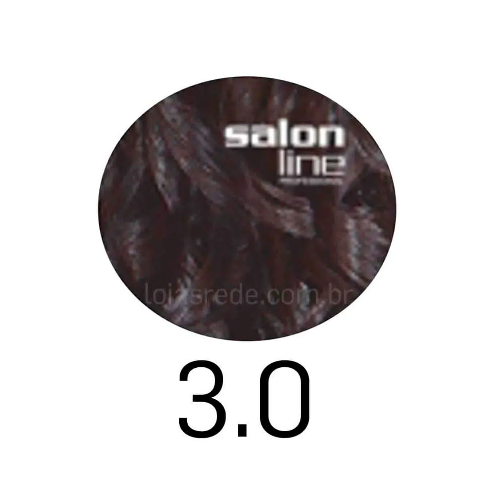 Encontraproduto.com.br - Tintura Salon Line Color Total N 3.0 Castanho Escuro 1 Kit