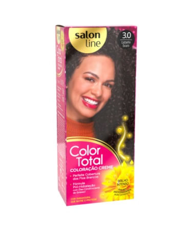 Encontraproduto.com.br - Tintura Salon Line Color Total N 3.0 Castanho Escuro 1 Kit