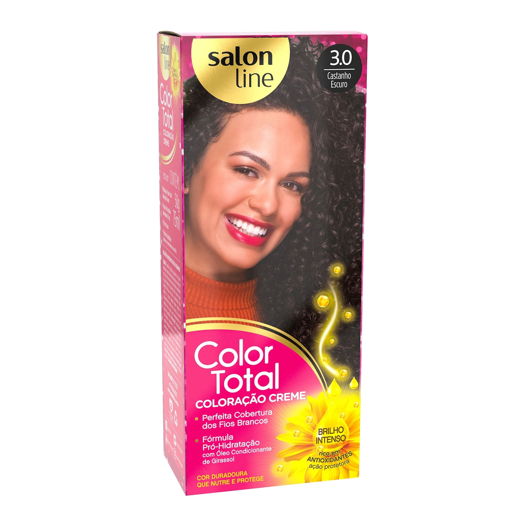 Encontraproduto.com.br - Tintura Salon Line Color Total N 3.0 Castanho Escuro 1 Kit