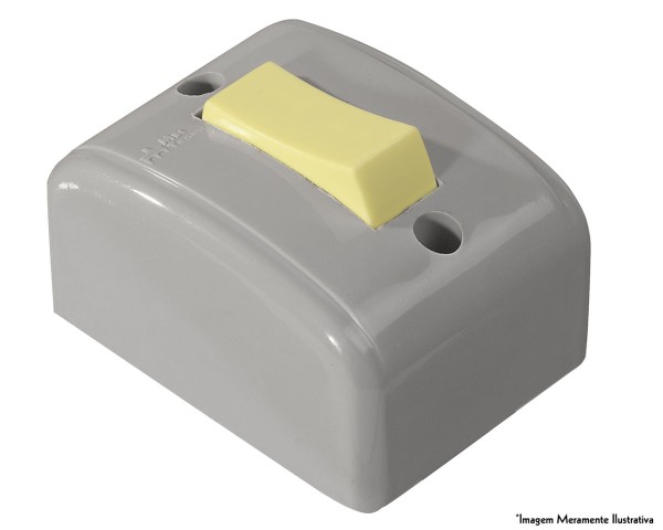 Encontraproduto.com.br - Interruptor Ext Ie Simples Mec-Tronic-30005 C/10Pcs