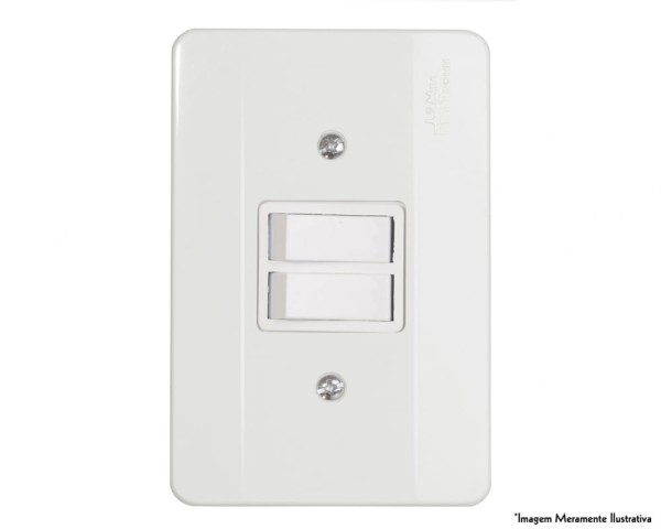 Encontraproduto.com.br - Interruptor Mill 2Par C/Pl D2P-E2M-21005 c/10pcs