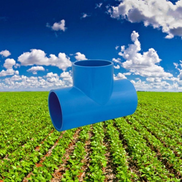 Encontraproduto.com.br - Te Soldavel Para Irrigacao Viqua Azul Tamanho 35x25