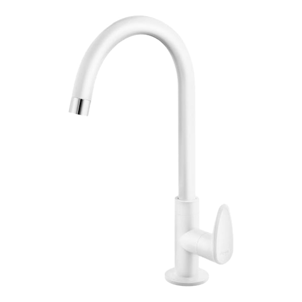 Encontraproduto.com.br - Torneira Viqua Allure de Parede Bica Móvel 1/2 x 3/4 - Branco