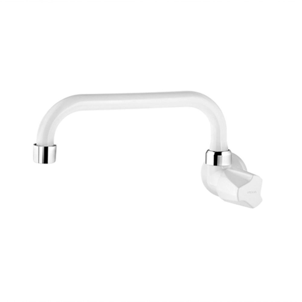Encontraproduto.com.br - Torneira Viqua Foz de Parede Bica Horizontal 1/2 x 3/4 - Branco