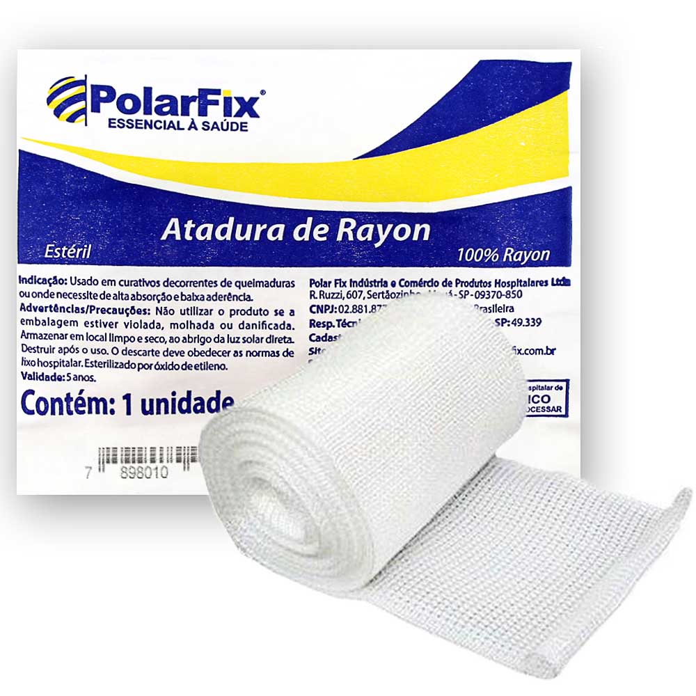 Encontraproduto.com.br - Atadura Rayon Esteril 7,5X5 Polarfix Atadura Rayon Esteril 7,5X5 Polarfix