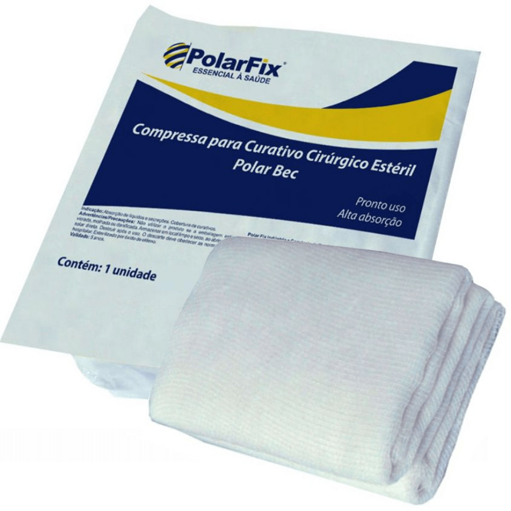 Encontraproduto.com.br - Compressa para Curativo Polarfix 15x30cm 1 Unidade