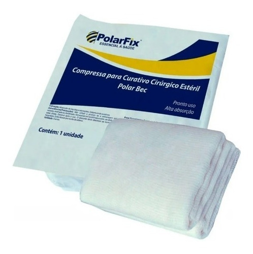 Encontraproduto.com.br - Compressa para Curativo Polarfix 15x30cm 1 Unidade