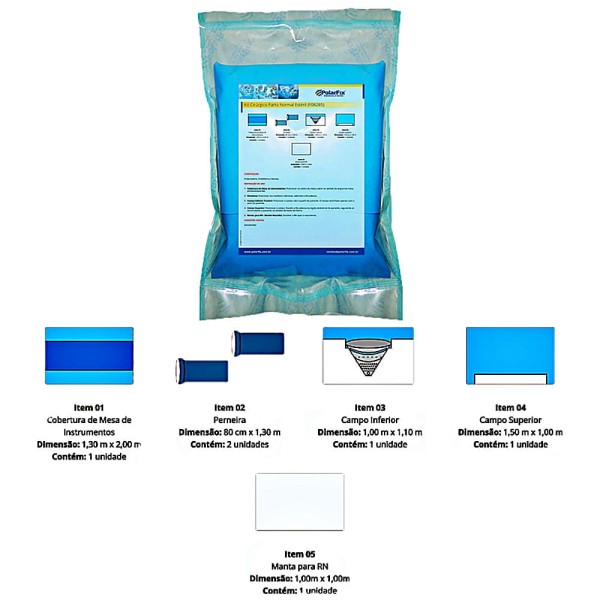 Encontraproduto.com.br - Kit Cirúrgico Parto Normal Estéril - PolarFix