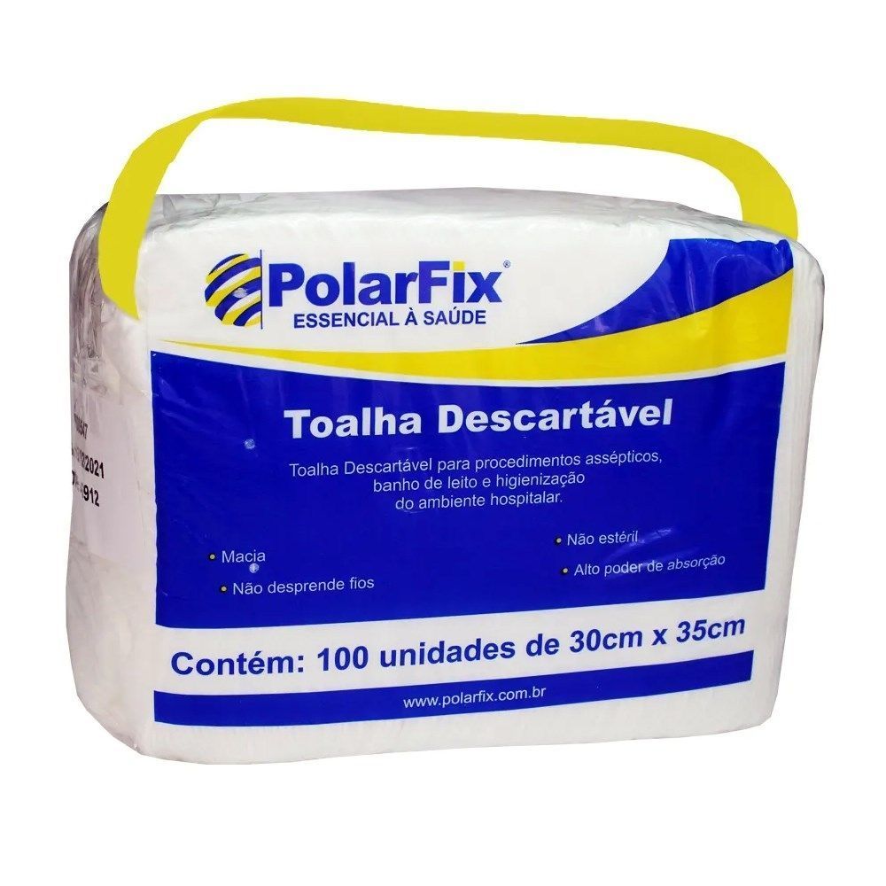 Encontraproduto.com.br - Toalhas Descartaveis 30x35cm C-100un Polar Fix