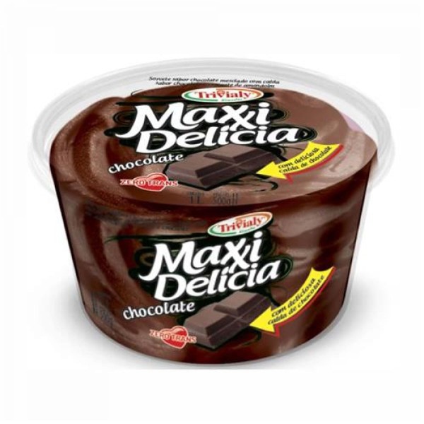 Encontraproduto.com.br - Sorvete Chocolate Trivialy Maxi Delícia 1 L