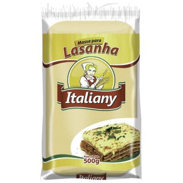 Encontraproduto.com.br - Massa para Lasanha Italiany Pacote com 500g