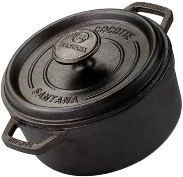 Encontraproduto.com.br - Caçarola Cocotte Pequena 18 Cm Forno Holandês Ferro Fundido Santana