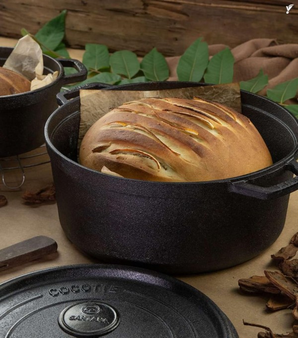 Encontraproduto.com.br - Caçarola Cocotte Pequena 18 Cm Forno Holandês Ferro Fundido Santana