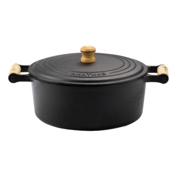 Encontraproduto.com.br - Caçarola Cocotte Pequena 18 Cm Forno Holandês Ferro Fundido Santana
