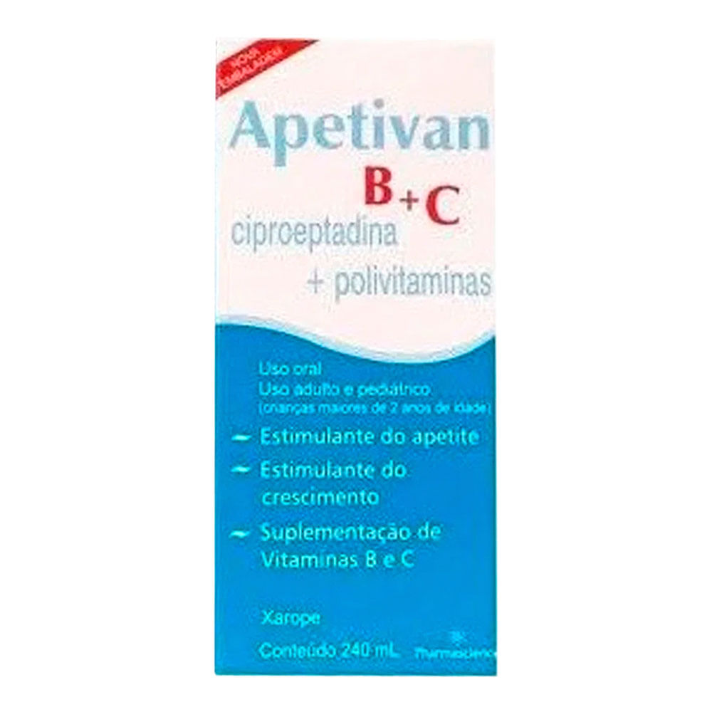 Encontraproduto.com.br - Apetivan BC Xarope - Frasco com 240 mL