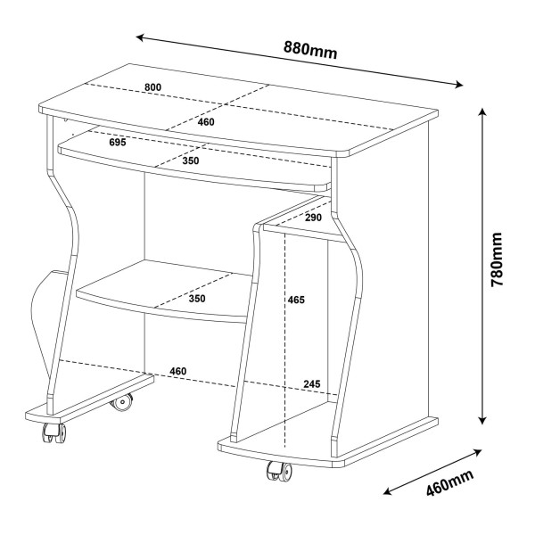 Encontraproduto.com.br - Mesa para Computador 160 Artely
