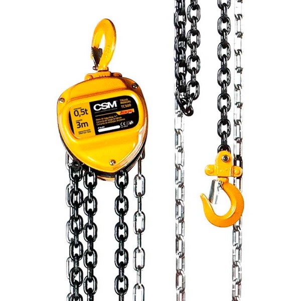 Encontraproduto.com.br - Talha Manual de Corrente TC500 CSM 5T 3m