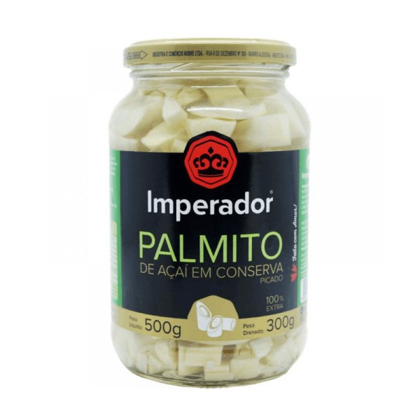 Encontraproduto.com.br - Palmito de Açaí Imperador Picado Vidro com 280g