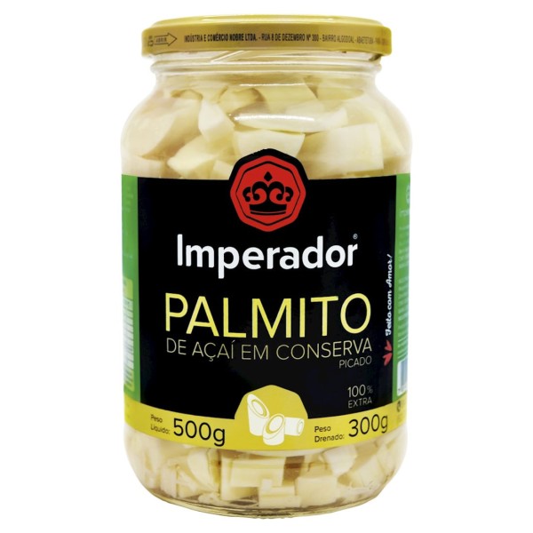 Encontraproduto.com.br - Palmito de Açaí Imperador Picado Vidro com 280g