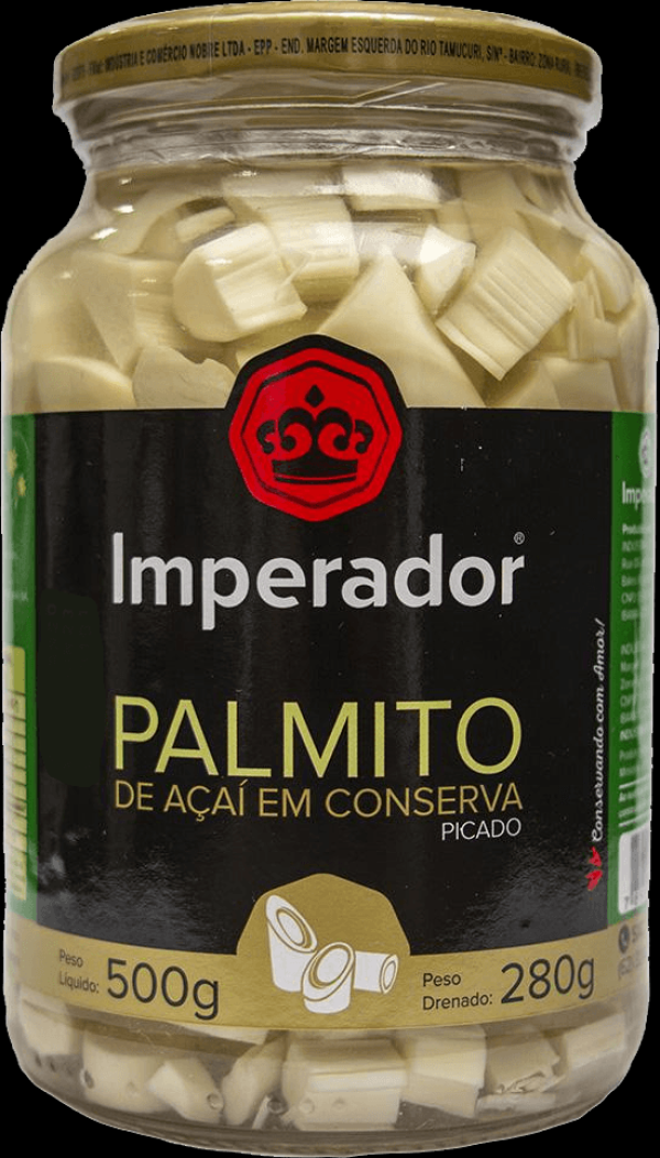 Encontraproduto.com.br - Palmito de Açaí Imperador Picado Vidro com 280g