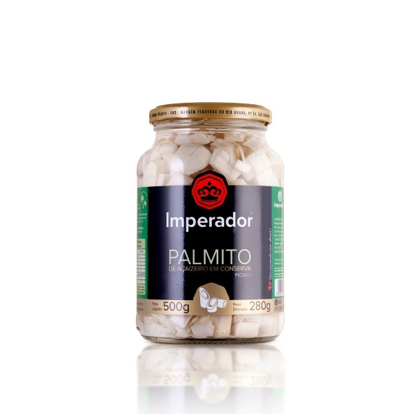Encontraproduto.com.br - Palmito de Açaí Imperador Picado Vidro com 280g