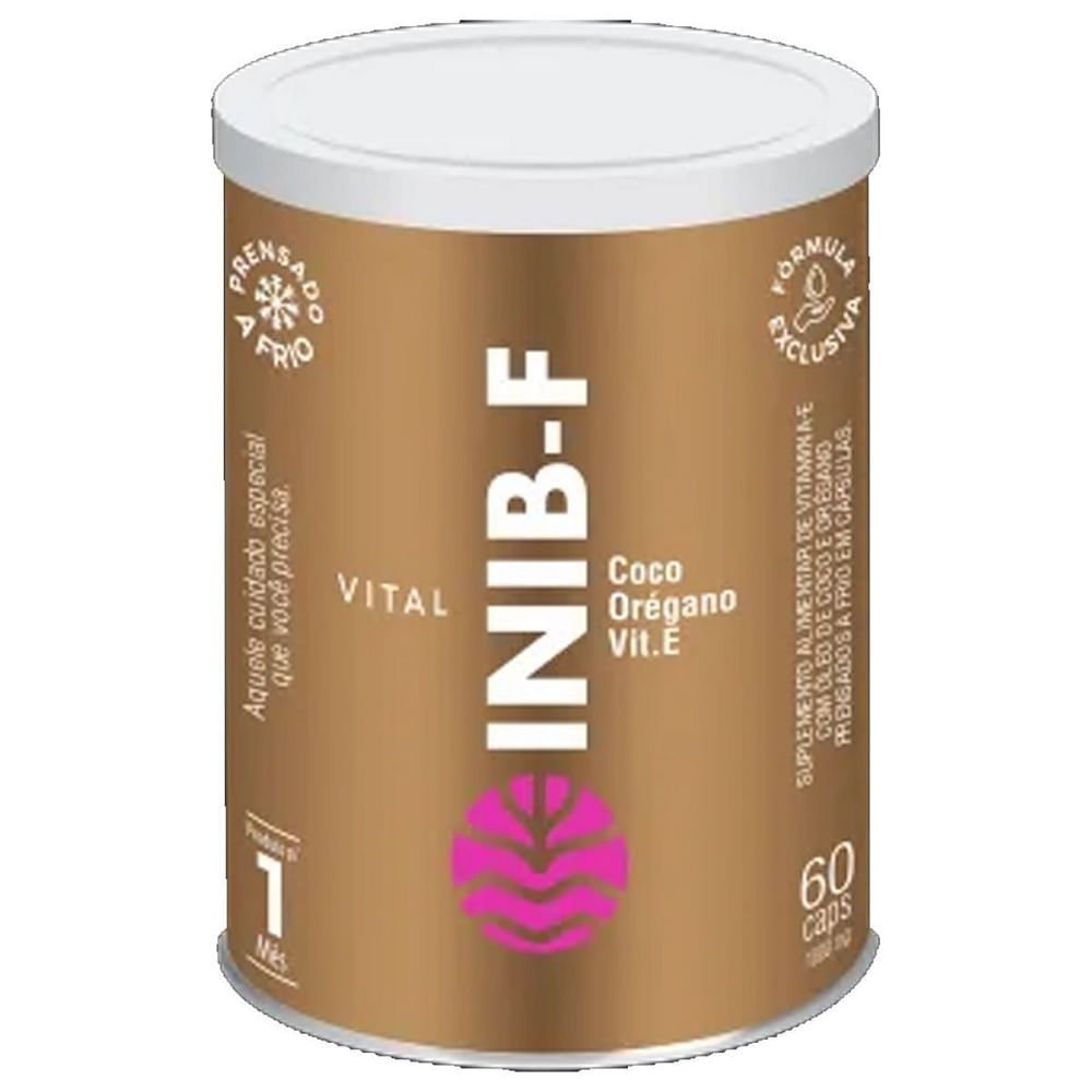 Encontraproduto.com.br - Vital Inib F (Óleo de Coco e Orégano) 60 Cápsulas - Vital Âtman