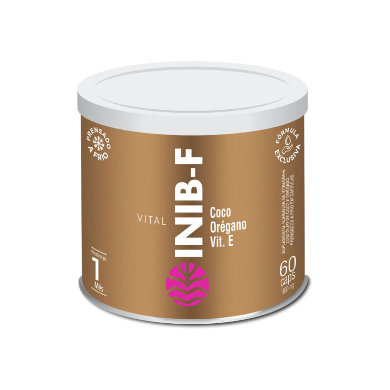 Encontraproduto.com.br - Vital Inib F (Óleo de Coco e Orégano) 60 Cápsulas - Vital Âtman