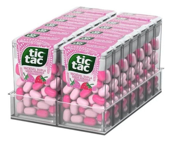 Pastilha Tic Tac Morango 14,5g c/14 - Ferrero