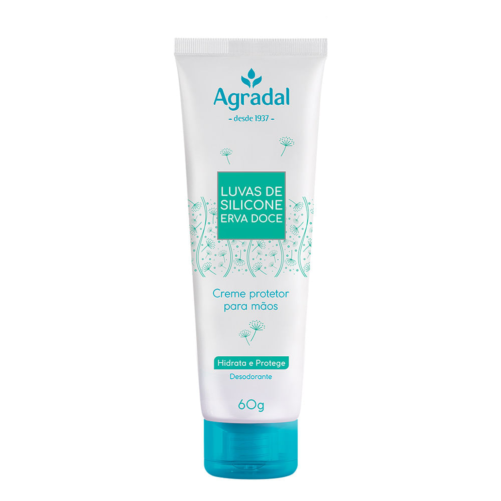 Luvas De Silicone Creme Agradal  p/ Mãos 60g