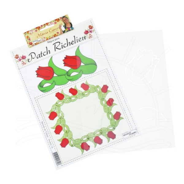 Régua para Patch Richelieu Márcia Caires Modelo 16 - Tulipas