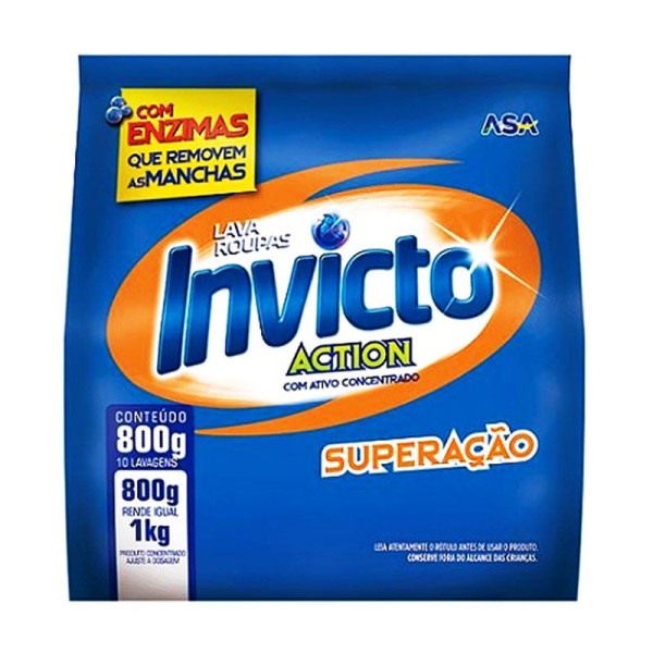 Encontraproduto.com.br - Detergente Em Pó Invicto Superacao Sache 800G