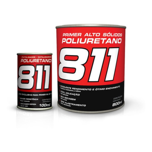 Encontraproduto.com.br - Primer Poliuretano HS PU 811 800ml - Maxi Rubber