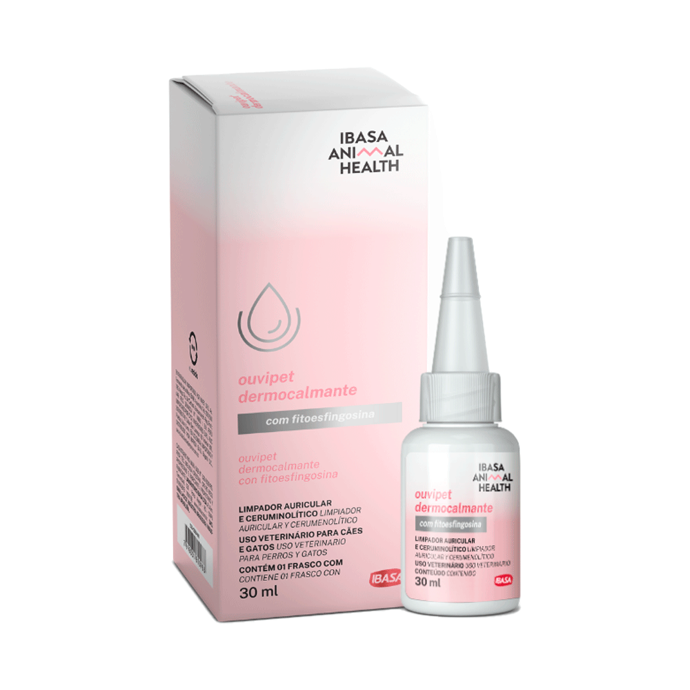 Encontraproduto.com.br - Limpador Auricular Ouvipet Dermocalmante Ibasa