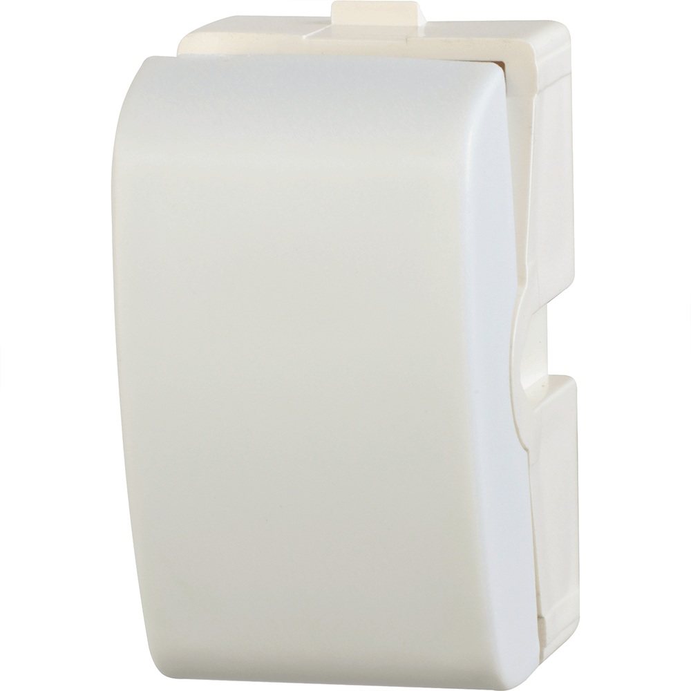 Encontraproduto.com.br - Módulo Interruptor Simples 10A/250V Branco Lunare